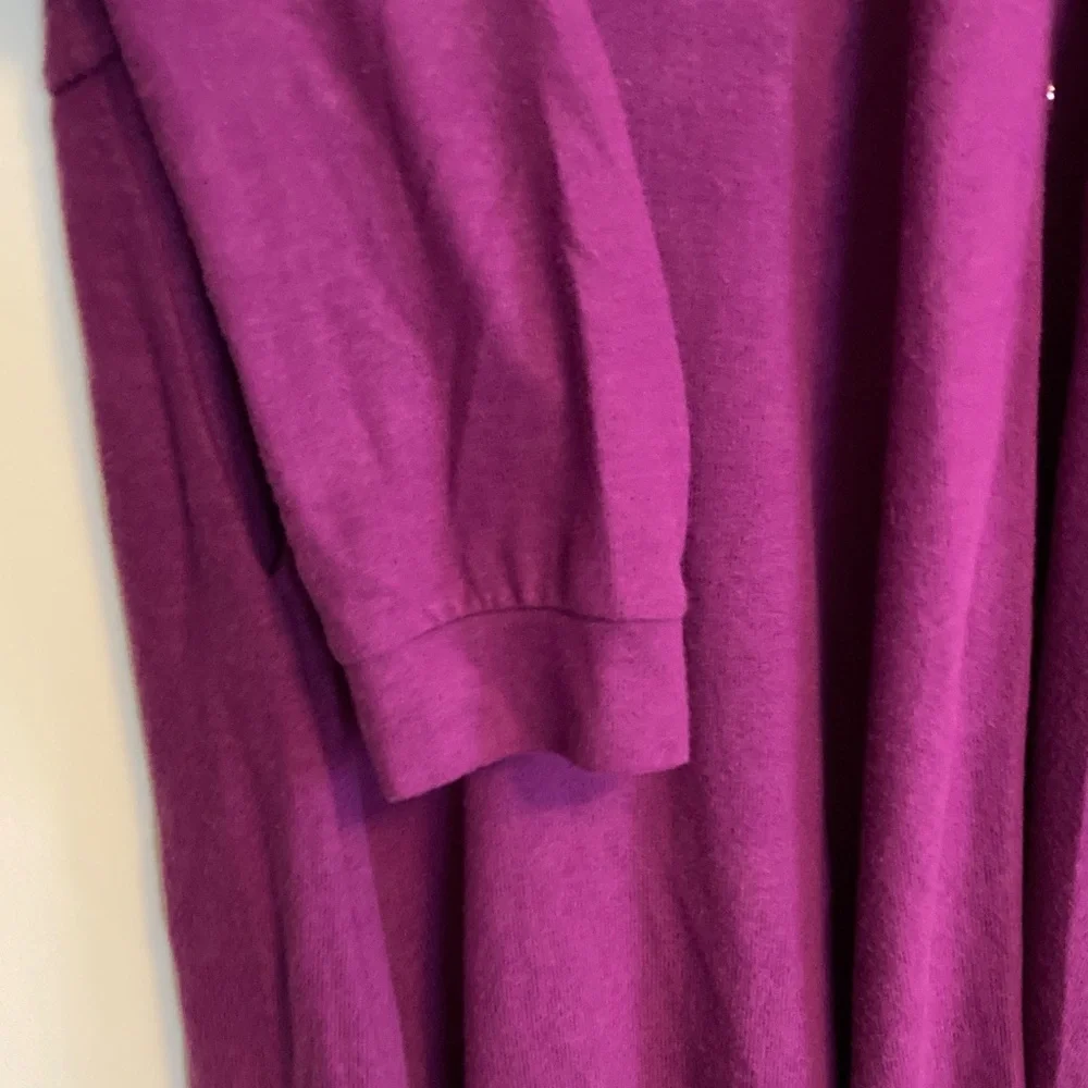 Torrid Purple Long Sleeve Dress- Hacci Front Pocket Skater Dress - Picture 7 of 10